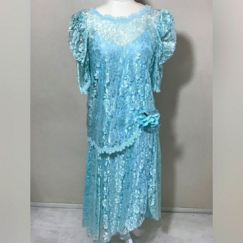 Flapper 1920 Style Two Piece Dress sz 11/12